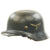 Original German WWII Luftwaffe M35 Double Decal Steel Helmet - marked SE64 Original Items