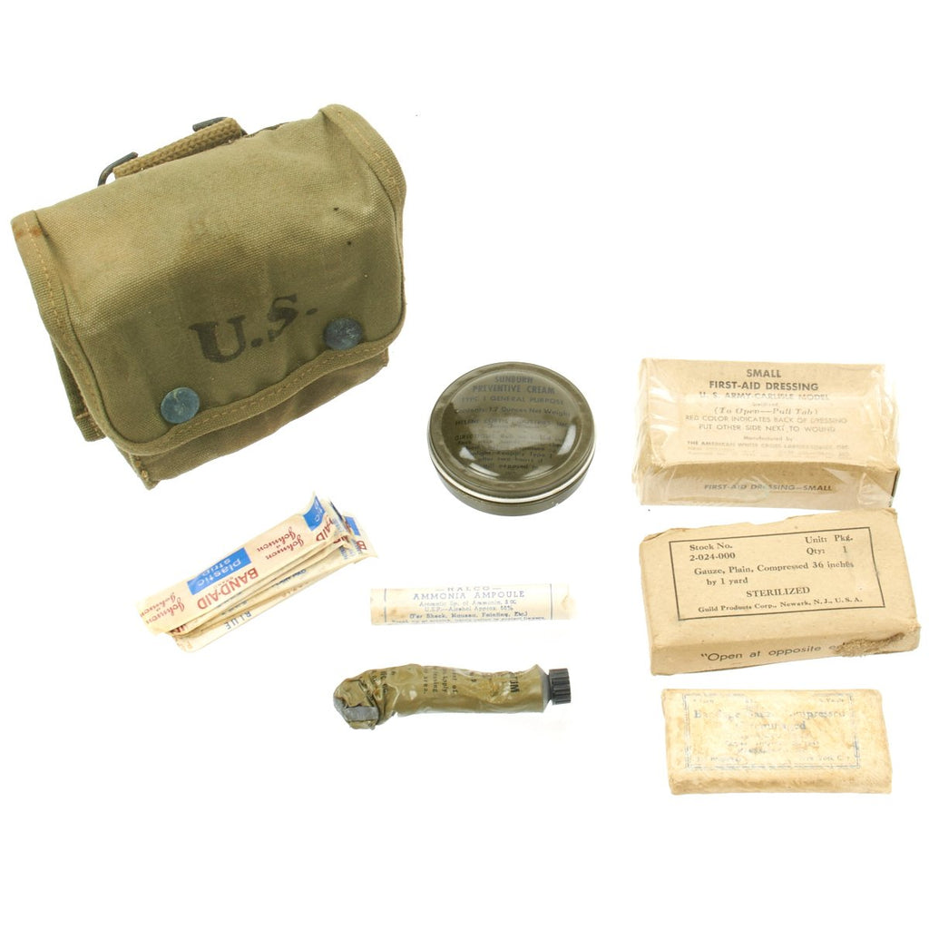 Original U.S. WWII M-2 Jungle First Medical Aid Kit Original Items