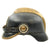 Original German WWI Leather Fire Brigade Helmet by Gustav Rannenberg of Hannover Original Items