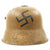 Original German WWI M16 Helmet Donation Bank for The Thrid Reich Original Items