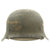 Original German WWII M42 Single Decal Luftwaffe Helmet with Textured Paint and Dome Stamp - NS62 Original Items