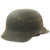 Original German WWII M42 Single Decal Luftwaffe Helmet with Textured Paint and Dome Stamp - NS62 Original Items
