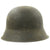 Original German WWII M42 Single Decal Luftwaffe Helmet with Textured Paint and Dome Stamp - NS62 Original Items