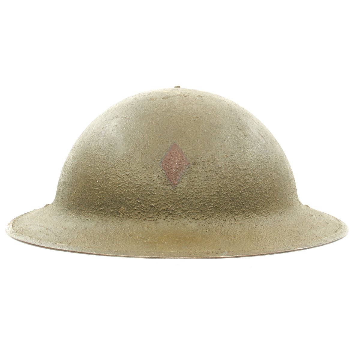 doughboy motorcycle helmets dot Original U.S. WWI M1917 Helmet of the 3rd Infantry Division with Textured Paint – International Military Antiques