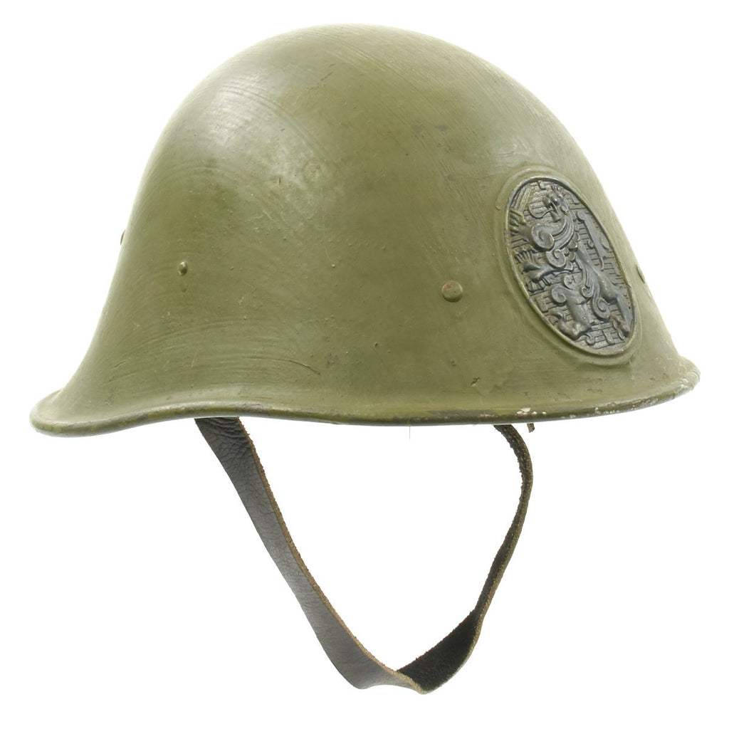 Original Dutch WWII Model 1934 Helmet with Helmet Plate - Excellent Condition New Made Items