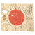 Original Japanese WWII Hand Painted Cloth Good Luck Flag - USGI Battlefield Pickup Bring Back (31" x 27") Original Items