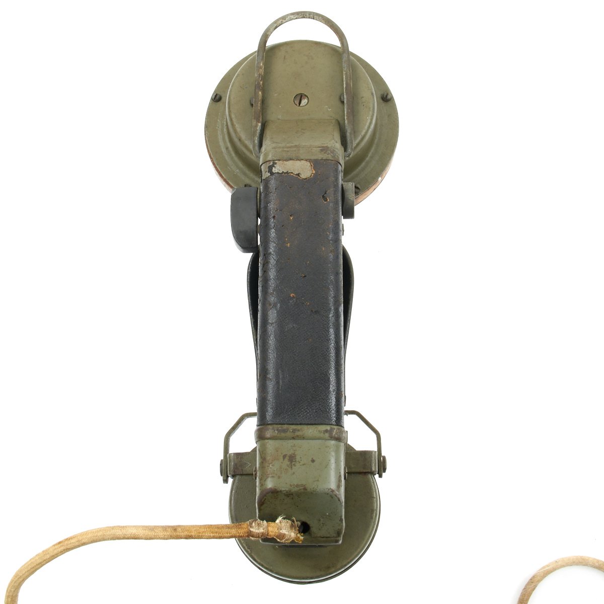 Original German WWI 1916 Trench Field Telephone Handset with Leather C – International  Military Antiques