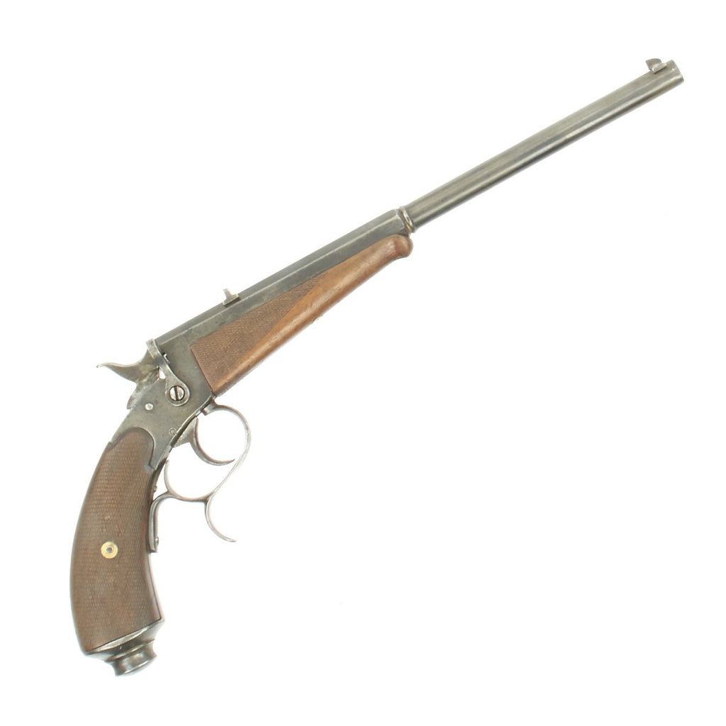 Original Victorian Era German Indoor Single Shot Target Pistol in .22 Short - Circa 1880 Original Items