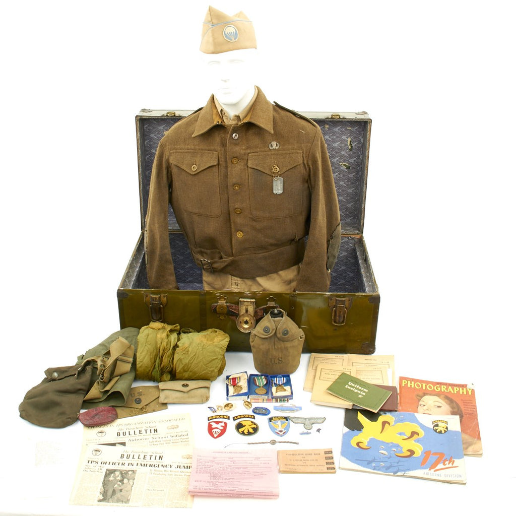 Original U.S. WWII 513th PIR Airborne Stalag Luft POW Named Grouping Original Items