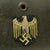 Original German WWII M42 Single Decal Army Heer Helmet with Chinstrap - ET68 Original Items