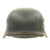 Original German WWII M40 Single Decal Luftwaffe Helmet with Size 61cm Liner Captured in Italy - ET68 Original Items