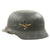 Original German WWII M40 Single Decal Luftwaffe Helmet with Size 61cm Liner Captured in Italy - ET68 Original Items