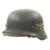 Original German WWII M40 Single Decal Luftwaffe Helmet with Size 61cm Liner Captured in Italy - ET68 Original Items