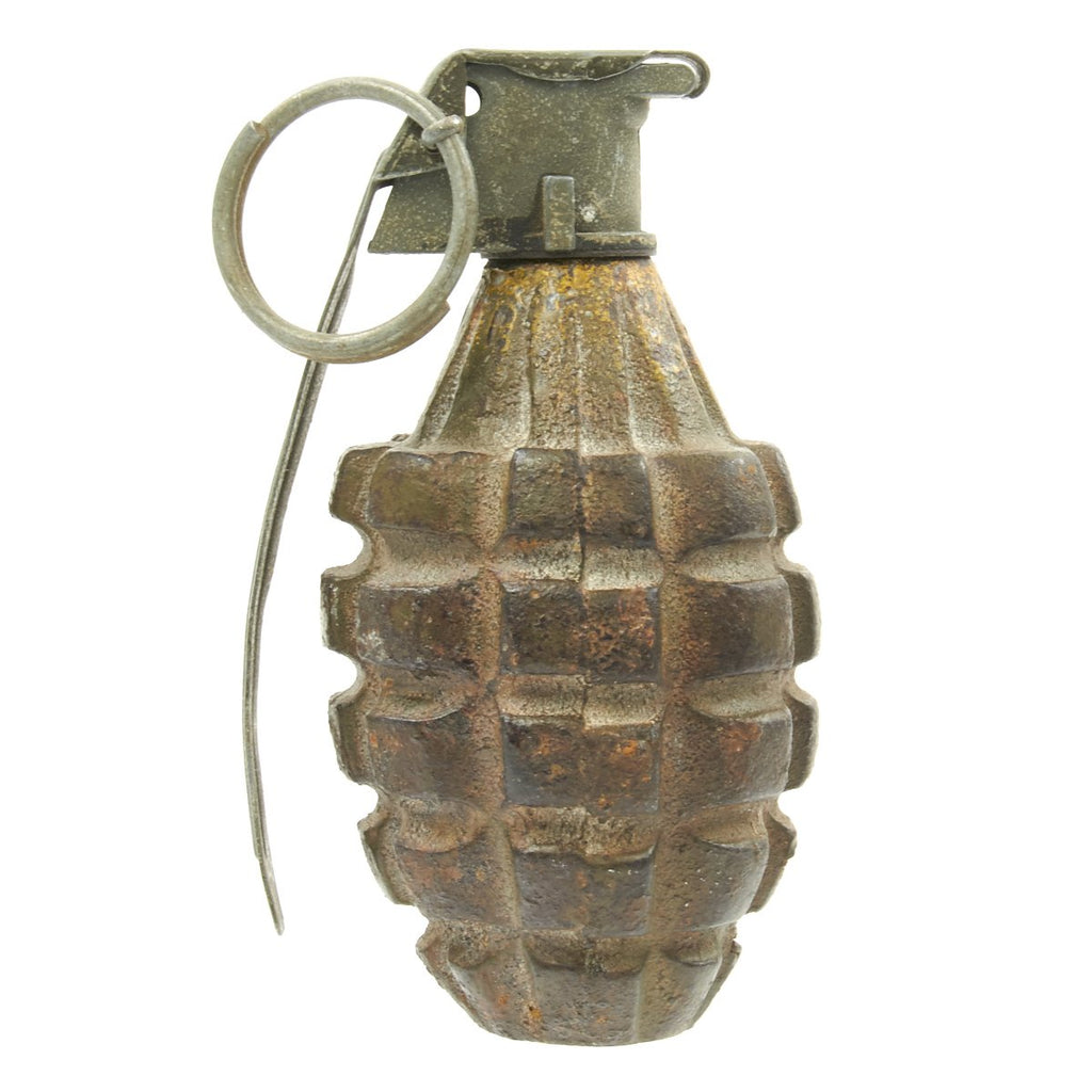 Original U.S. WWII MkII De-Militarized Pineapple Grenade Original Items