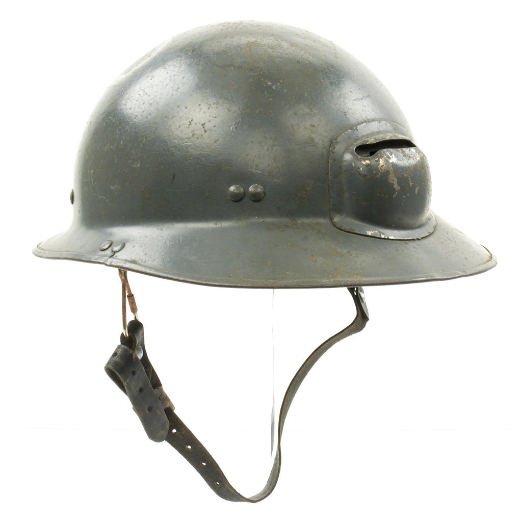 1939 football helmet Original French WWII Navy Model 1939 Helmet with Gas Mask Adaptor – International Military Antiques