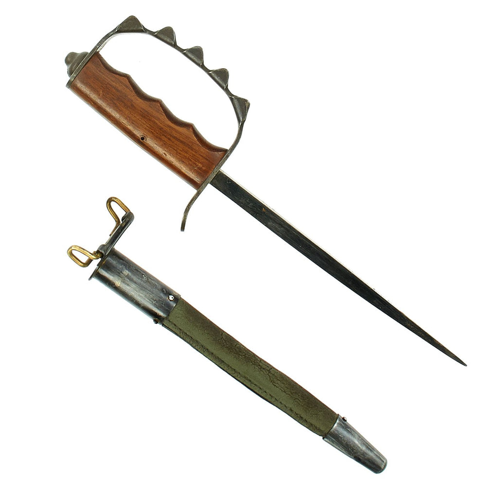 Original U.S. WWI M1917 Trench Knife by American Cutlery Co with Dated Scabbard Original Items