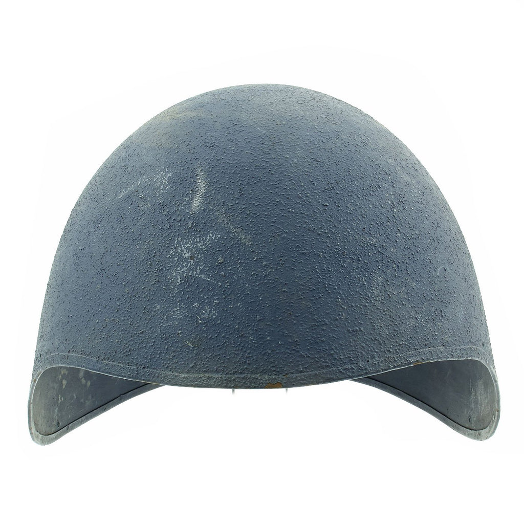 Original U.S. WWII Navy USN MK2 Talker Flak Gunners Helmet Original Items