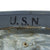Original U.S. WWII Navy USN MK2 Talker Flak Gunners Helmet Original Items