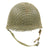 Original U.S. WWII 1944 M1 McCord Front Seam Swivel Bale Helmet with Westinghouse Liner and Net Original Items