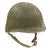 Original U.S. WWII 1944 M1 McCord Front Seam Swivel Bale Helmet with Westinghouse Liner and Net Original Items