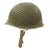 Original U.S. WWII 1944 M1 McCord Front Seam Swivel Bale Helmet with Westinghouse Liner and Net Original Items
