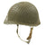 Original U.S. WWII 1944 M1 McCord Front Seam Swivel Bale Helmet with Westinghouse Liner and Net Original Items