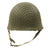 Original U.S. WWII 1944 M1 McCord Front Seam Swivel Bale Helmet with Westinghouse Liner and Net Original Items