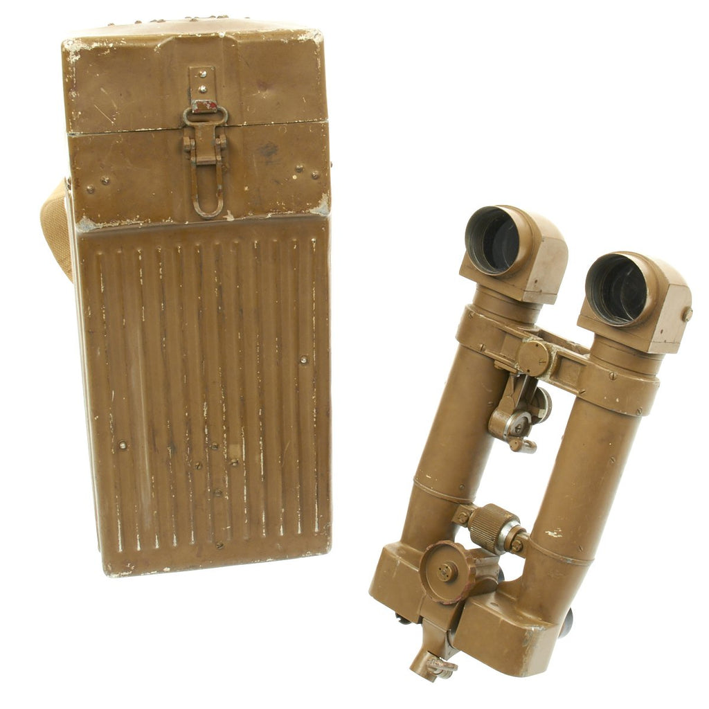Original Japanese WWII 8x62 Trench Periscope Binoculars with Matched Steel Transport Case Original Items