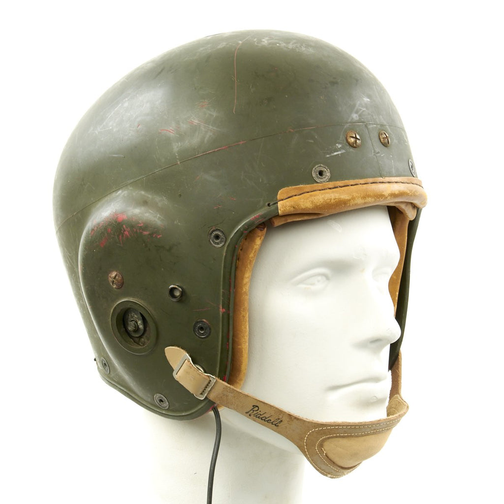 Original U.S. Korean War QM1C Tanker Helmet by Riddell Original Items