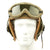 Original U.S. WWII M38 Tanker Helmet by Rawlings with Type R-14 Earphones and Polaroid Goggles Original Items