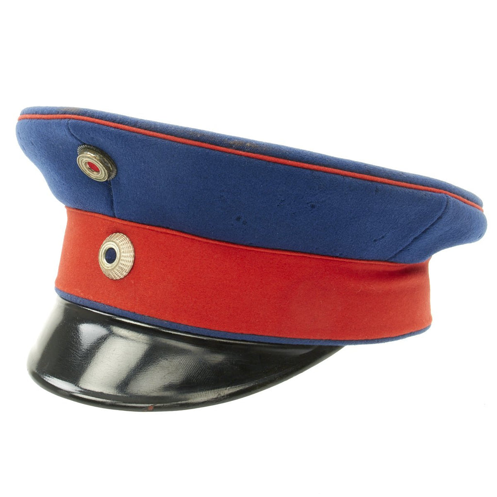 Original Imperial German WWI Artillery Officer Visor Cap Original Items