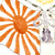 Original Japanese WWII Long Printed Military Decorative Banner with Paint Markings - 127" x 26" Original Items