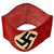 Original German WWII NSDAP Later-War Party Armband with Dyed Insignia Original Items