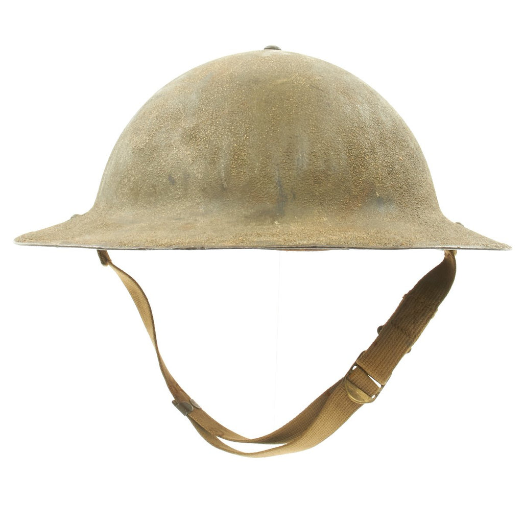 Original U.S. WWII M1917A1 Named Kelly Helmet - Pvt. William Scott Original Items
