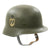 Original German WWII Erel Vulkanfiber Helmet with Post War SS Decal Original Items