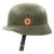 Original German WWII Erel Vulkanfiber Helmet with Post War SS Decal Original Items