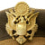 Original U.S. WWII USAAF Officer OD Green Crush Cap with Wicker Frame - Size 6 7/8 Original Items