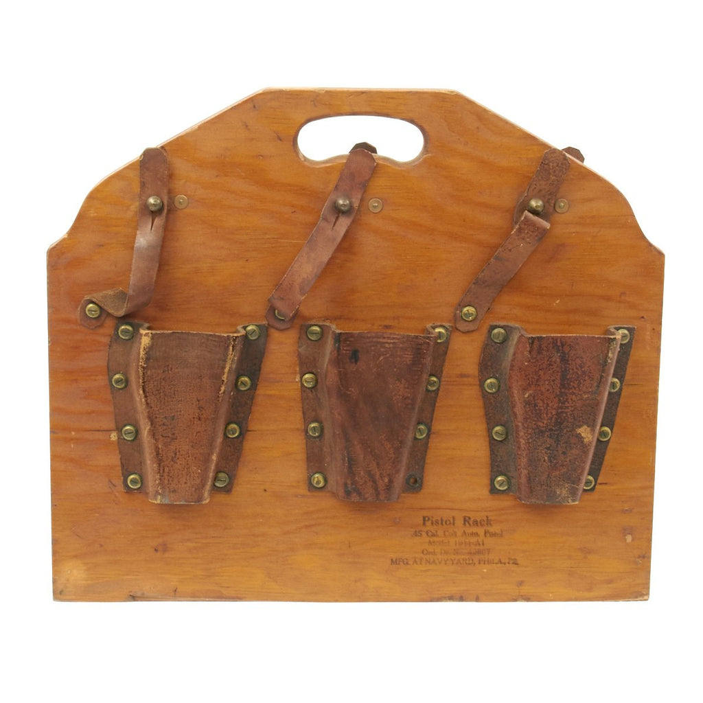 Original U.S. WWII Navy .45 Colt 1911 Automatic Pistol Rack Original Items