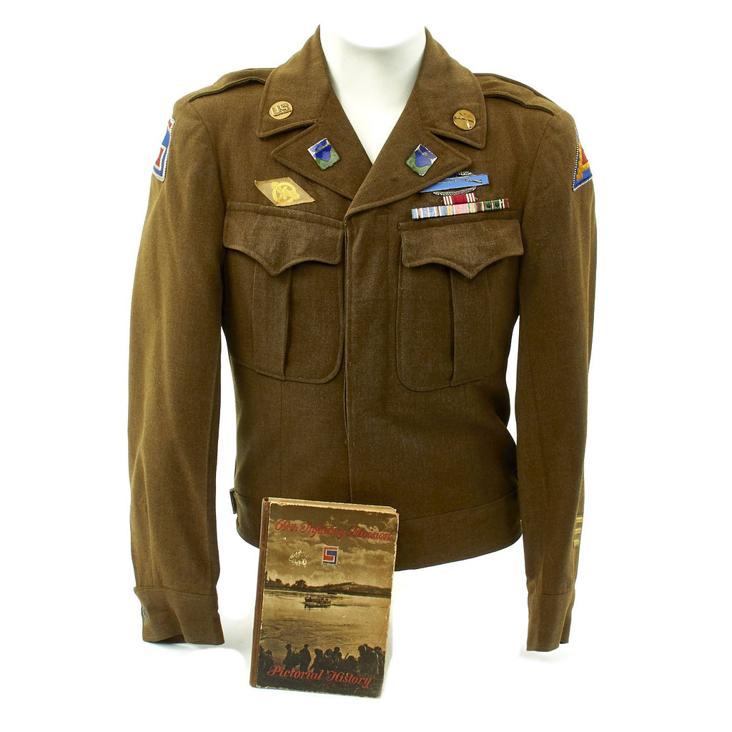 Original U.S. Named Anti-Tank Company 271st Infantry Regiment Named Ike Jacket with Reseach Original Items
