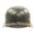 Original German WWII Luftwaffe M35 Double Decal Helmet - marked Q64 Original Items