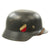 Original German WWII Luftwaffe M35 Double Decal Helmet - marked Q64 Original Items