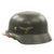 Original German WWII Luftwaffe M35 Double Decal Helmet - marked Q64 Original Items