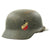Original German WWII Army Heer M35 Double Decal Named Steel Helmet - ET64 Original Items