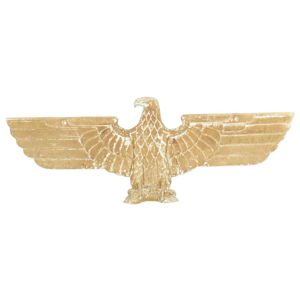 Original German WWII 27 Inch Railroad Train Eagle without Swastika - Deutsche - Reichsbahn Adler Original Items