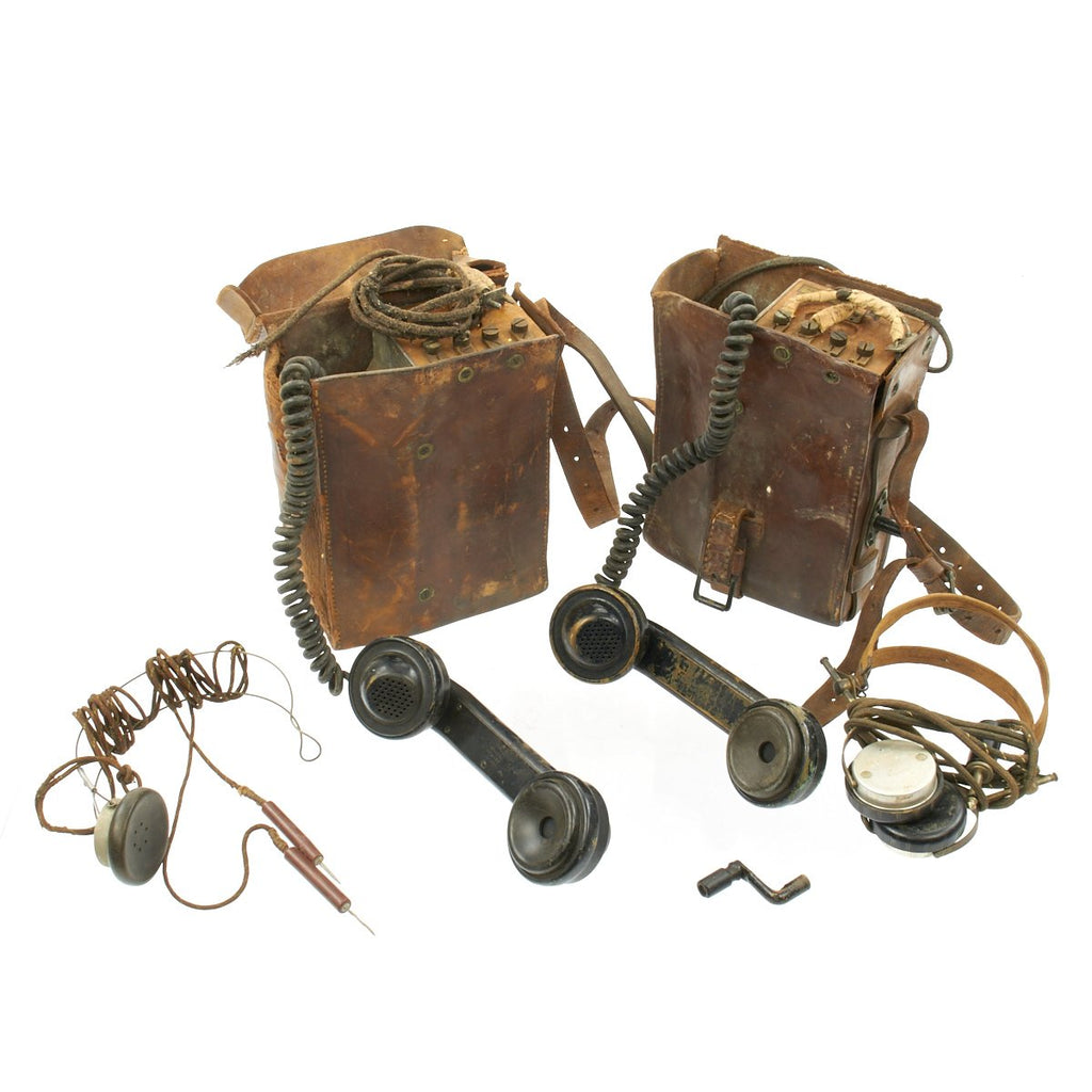 Original U.S. WWI Western Electric Field Telephone Lineman Set Patented August 18 1903 Original Items