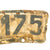 Original German WWII Waffen SS Motorcycle License Plate SS-301175 Original Items
