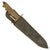 Original U.S. WWII Brass Handle Fighting Knife Theater Made from Bayonet with Scabbard Original Items