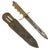 Original U.S. WWII Brass Handle Fighting Knife Theater Made from Bayonet with Scabbard Original Items