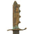 Original U.S. WWII Brass Handle Fighting Knife Theater Made from Bayonet with Scabbard Original Items