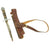 Original U.S. WWII Custom Theater Made Fighting Knife with Tooled Leather Scabbard Original Items